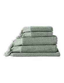 Paros Rib Bath Towel Set in Sage