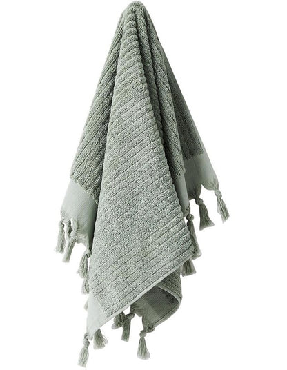 Paros Rib Bath Towel Set in Sage