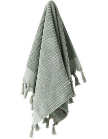 Paros Rib Bath Towel Set in Sage