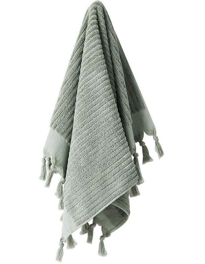 Paros Rib Bath Towel Set in Sage