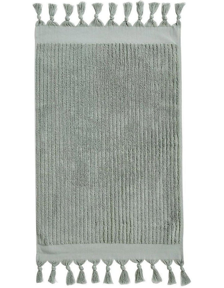 Paros Rib Bath Towel Set in Sage