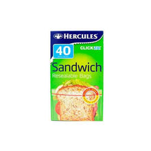 Clickzip Sandwich Bags 18cm x 16.5cm