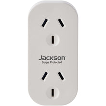 Jackson Vertical Double Adaptor w/ 2 x Power Socket Outlets Surge Protection