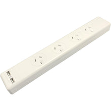 Jackson Surge Protected Board w/ 4 x Power Socket, 2 x USB-A Outlets