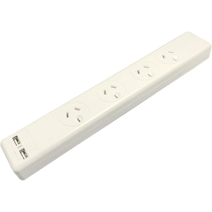 Jackson Surge Protected Board w/ 4 x Power Socket, 2 x USB-A Outlets