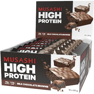 Musashi High Protein Bar Chocolate Brownie 90g