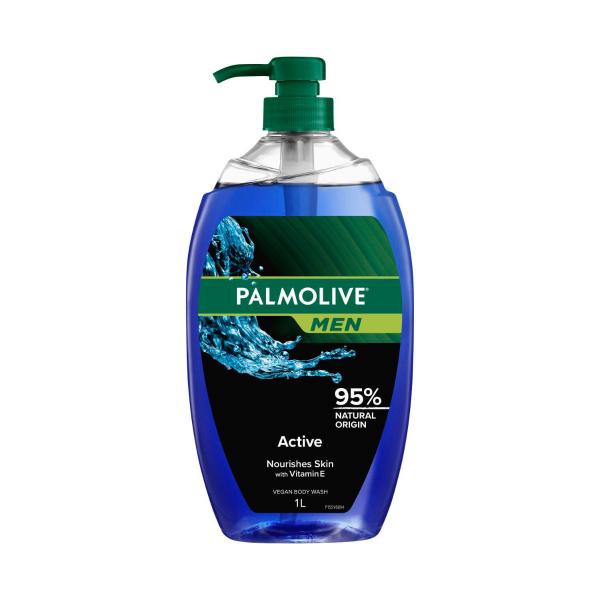 PALMOLIVE BODY WASH MENS ACTIVE 1 LITRE