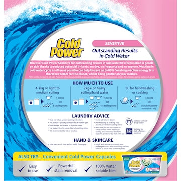 Cold Power Sensitive Laundry Washing Powder Detergent 2kg