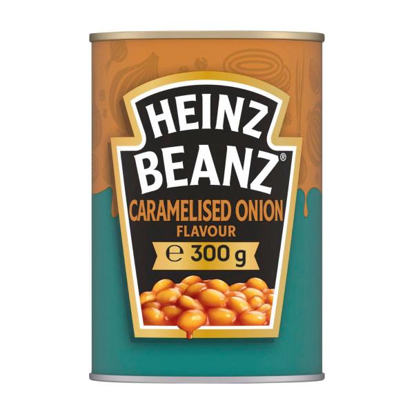 HEINZ BAKED BEANS CARAMELISED ONION FLAVOUR BEANS 300G