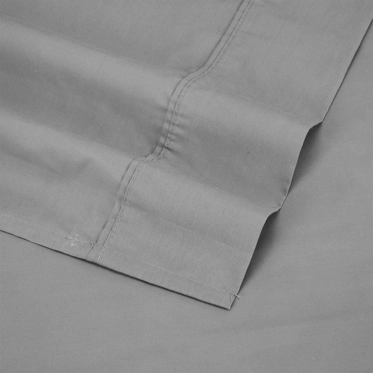250 Thread Count Cotton Rich Sheet Set - Queen Bed, Grey