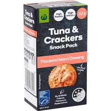 Woolworths Tuna & Crackers Snack Pack Thousand Island 112g