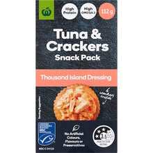 Woolworths Tuna & Crackers Snack Pack Thousand Island 112g