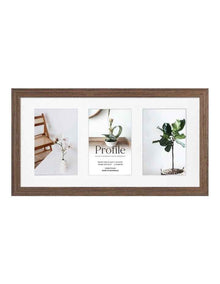 Australia Made Timber Collage Photo Frame 8x16"/4x6" (3) in Chestnut
