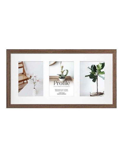 Australia Made Timber Collage Photo Frame 10x20"/5x7" in Chestnut