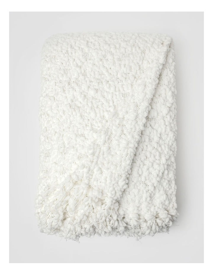 Boucle Throw in Cloud