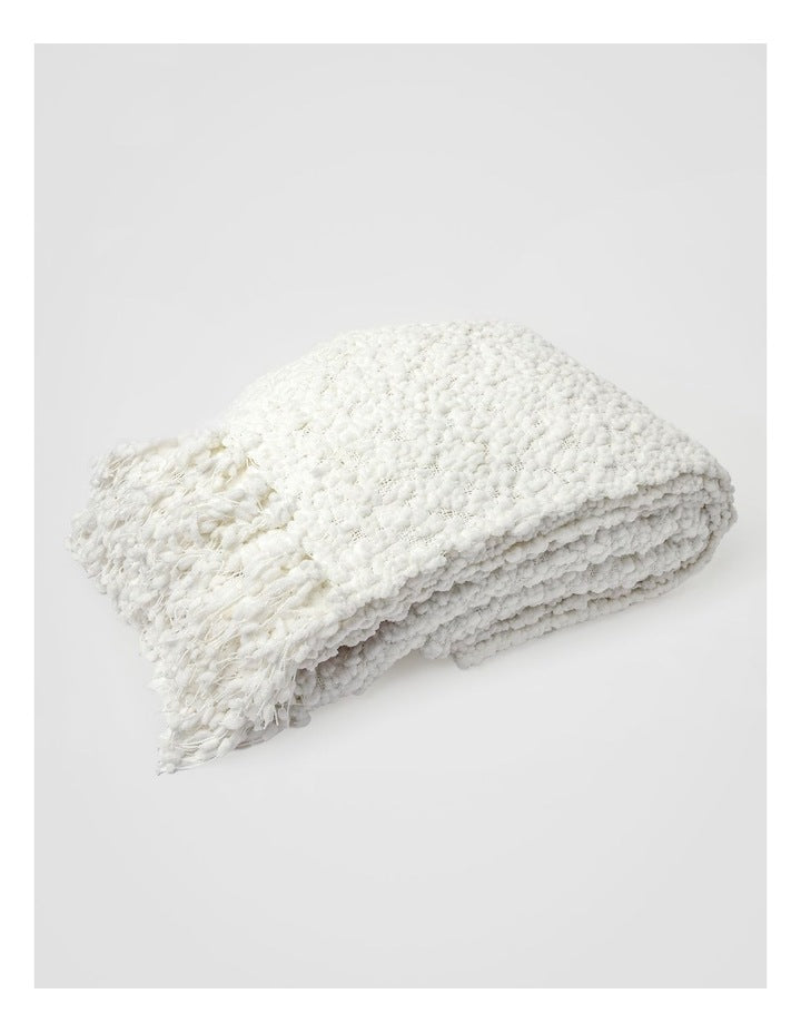 Boucle Throw in Cloud