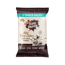 TABLE OF PLENTY SNACK PACK TOPPED SWEET MINI RICE CAKES:DARK CHOC:.:84 GRAM