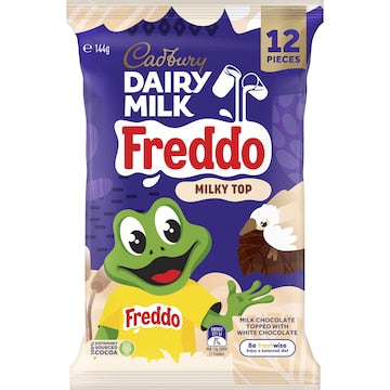 Cadbury Dairy Milk Chocolate Freddo Milky Top 12 pack 144g