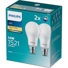 Philips Led 1400Lm Warm Bc 2 pack