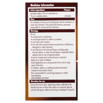 Betadine Antiseptic Topical Solution 100mL