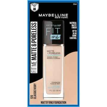 Maybelline Fit Me Matte & Poreless Foundation - Classic Ivory 120 30mL