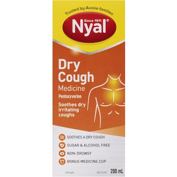 Nyal Cough Medicine For Dry Coughs 200mL