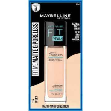 Maybelline Fit Me Matte & Poreless Foundation - Ivory 115 30mL
