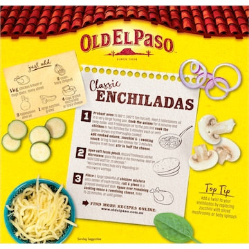 Old El Paso Bulk Enchilada Kit Mexican Style 1.04kg
