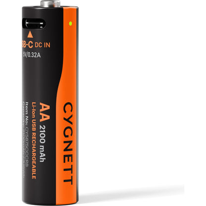 Cygnett AA USB-C Rechargeable Batteries (4 Pack)