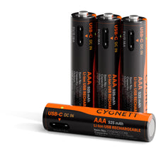 Cygnett AAA USB-C Rechargeable Batteries (4 Pack)