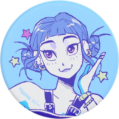 KPop Demon Hunters x PopSockets PopTop Adhesive and Chain Lite (Huntrix Zoe)