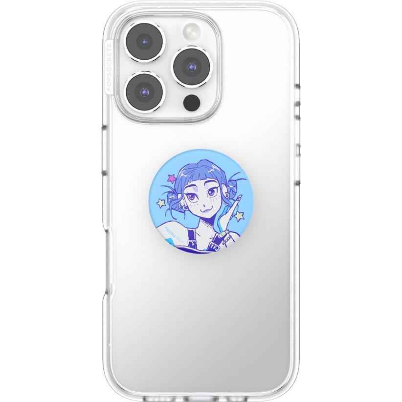 KPop Demon Hunters x PopSockets PopTop Adhesive and Chain Lite (Huntrix Zoe)
