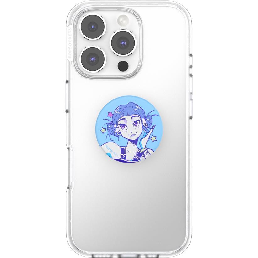 KPop Demon Hunters x PopSockets PopTop Adhesive and Chain Lite (Huntrix Zoe)