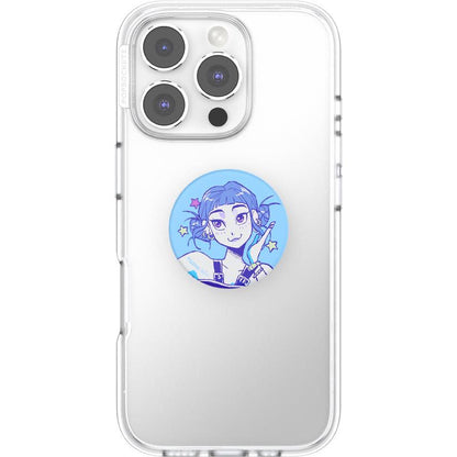KPop Demon Hunters x PopSockets PopTop Adhesive and Chain Lite (Huntrix Zoe)