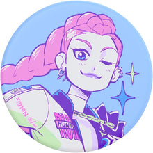 KPop Demon Hunters x PopSockets PopTop Adhesive and Chain Lite (Huntrix Rumi)