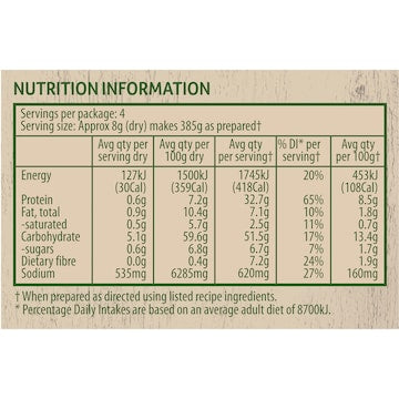 Continental Recipe Base Creamy Chicken Curry 30g
