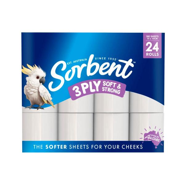 3 Ply Silky White Toilet Paper