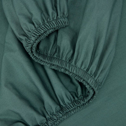 250 Thread Count Cotton Rich Fitted Sheet - King Bed, Teal