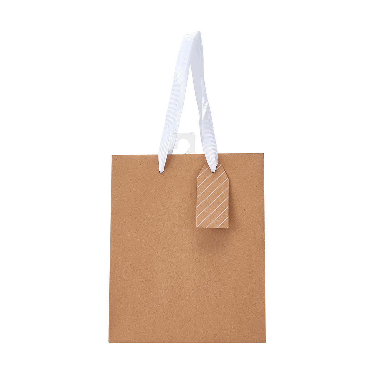 Kraft Stripe Gift Bag - Medium