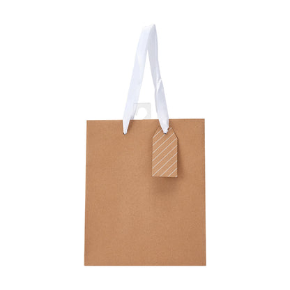 Kraft Stripe Gift Bag - Medium