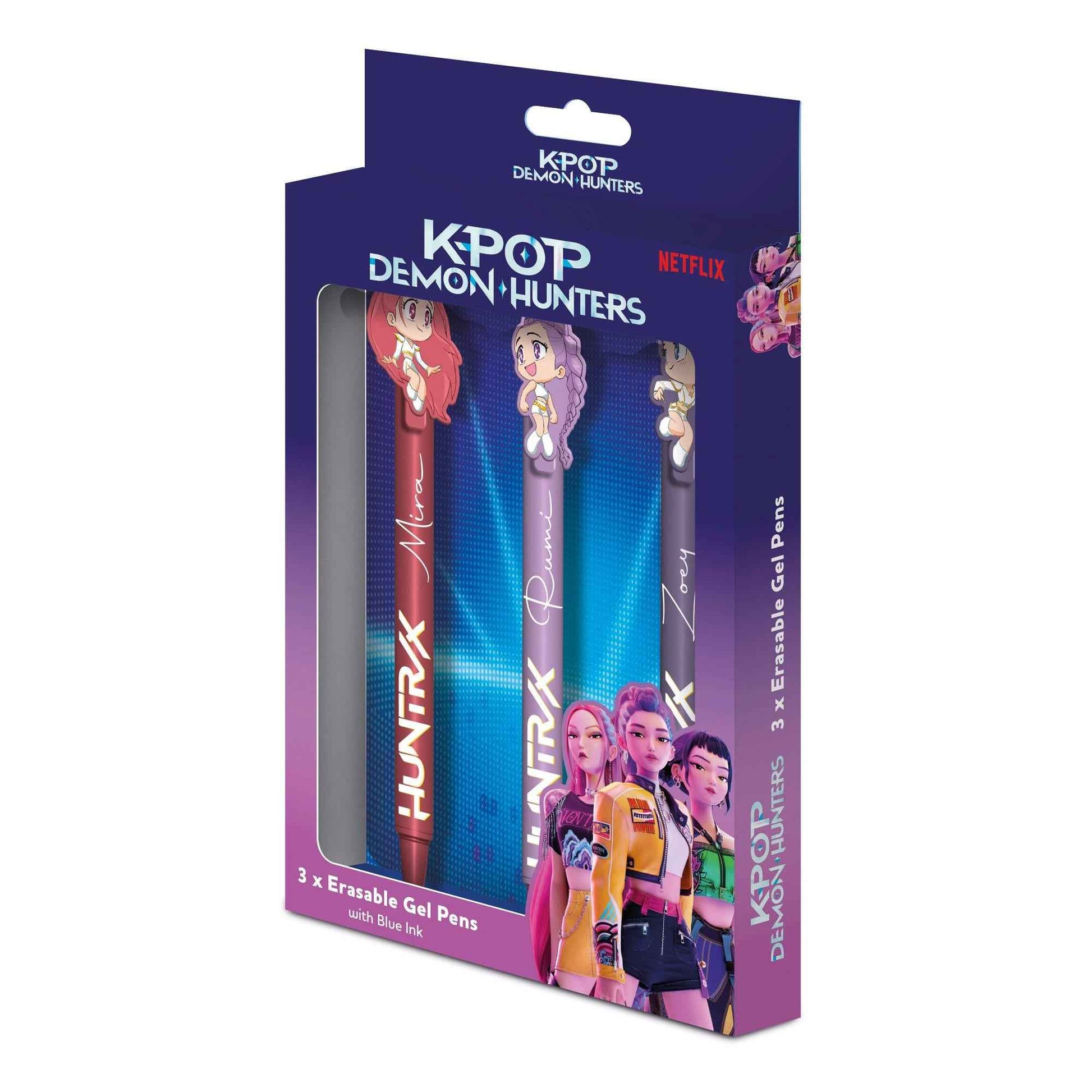 KPop Demon Hunters - Chibi Erasable Pen 3 Pack