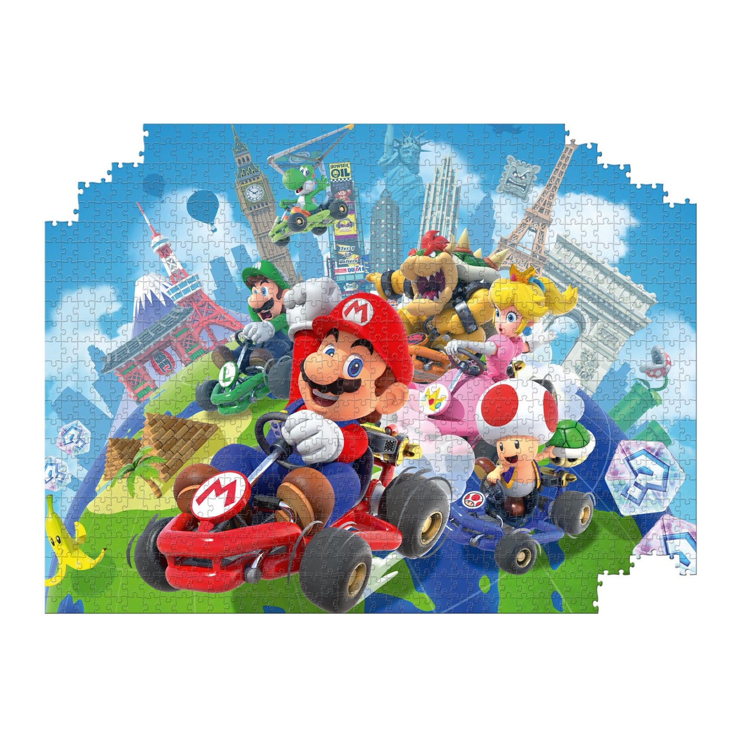 Mario Kart - Around The World 1000 Piece Puzzle