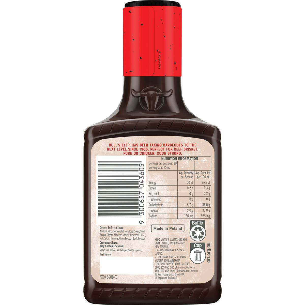 Bull's-Eye Original Bbq Sauce 300ml