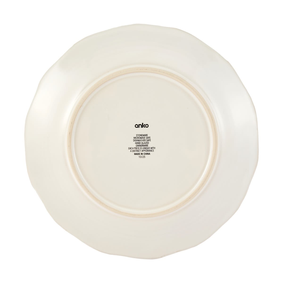 White Petal Dinner Plate