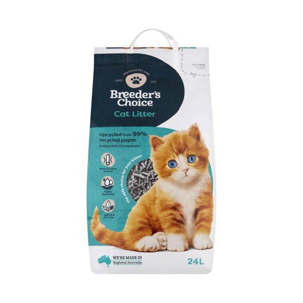 BREEDERS CHOICE CAT LITTER PAPER 24L
