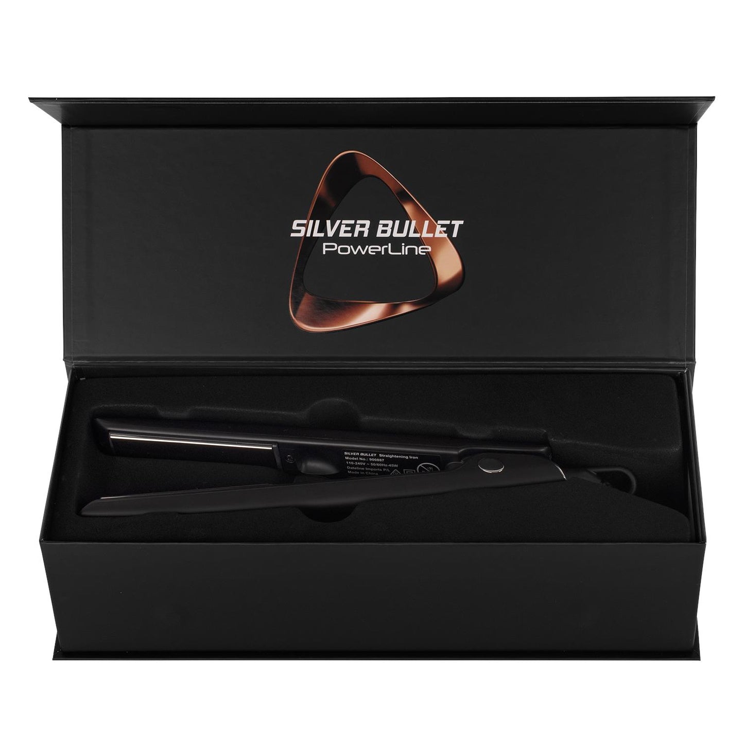 Silver Bullet Powerline Hair Straightener (Black)