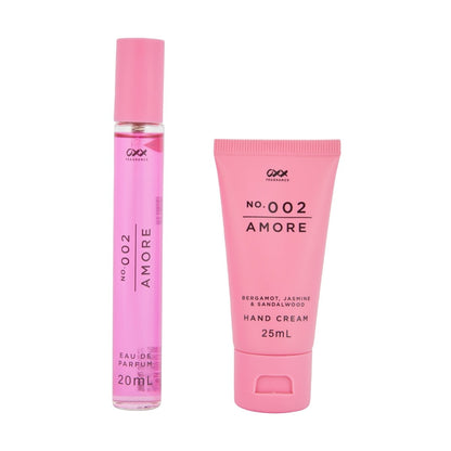 OXX Fragrance No. 002 Amore Fragrance Set - Bergamot, Jasmine and Sandalwood