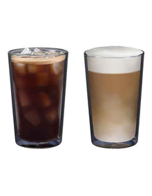 Double Wall Thermal Glasses 490ml 2 Pack