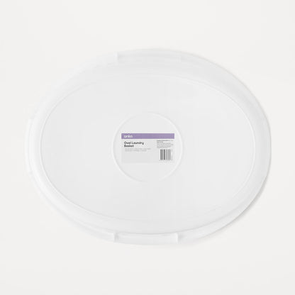 Oval Laundry Basket - White