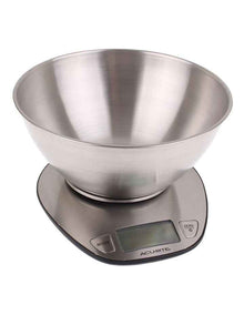 Stainless Steel Digital Kitchen Scale with Bowl 1g/5kg